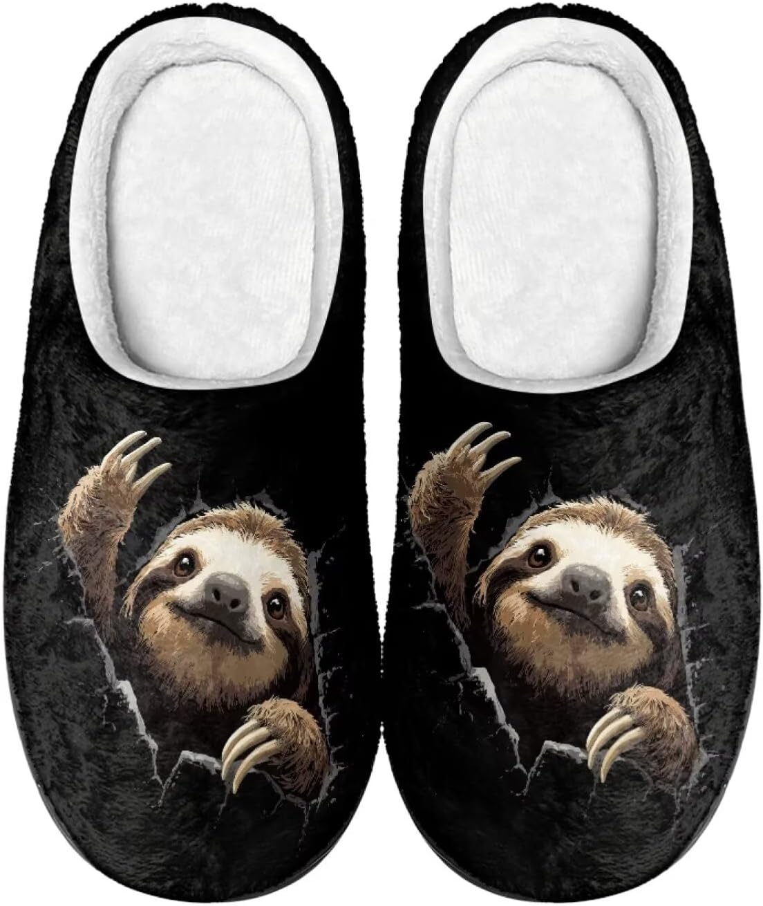 

Тапочки Scuff для женщин и мужчин, мягкие теплые пушистые тапочки, противоскользящие теплые тапочки для дома и улицы, удобные домашние тапочки Baxinh, черный