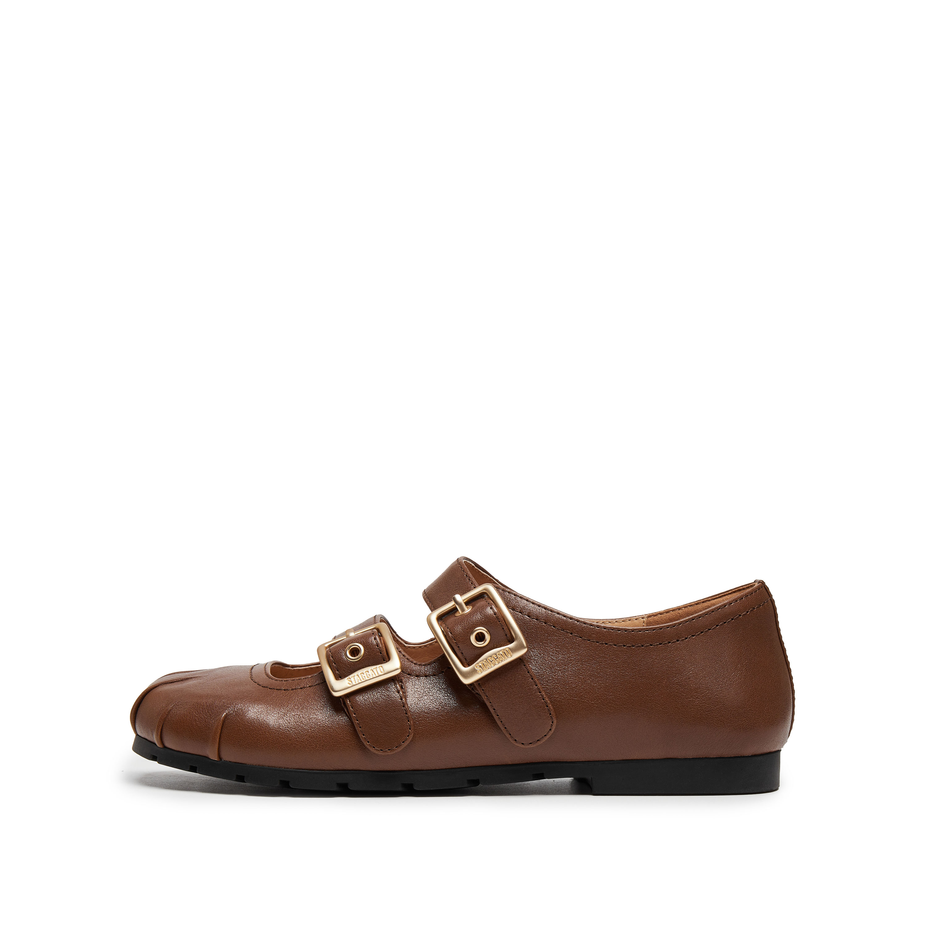 Туфли Мэри Джейн на плоской подошве женские Staccato, Deep Black