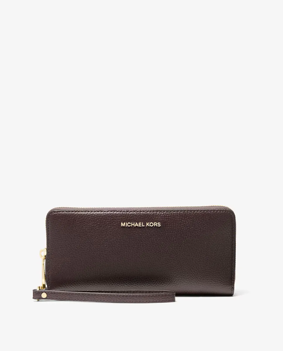 

Женский кожаный кошелек с браслетом Michael Michael Kors, темно-коричневый