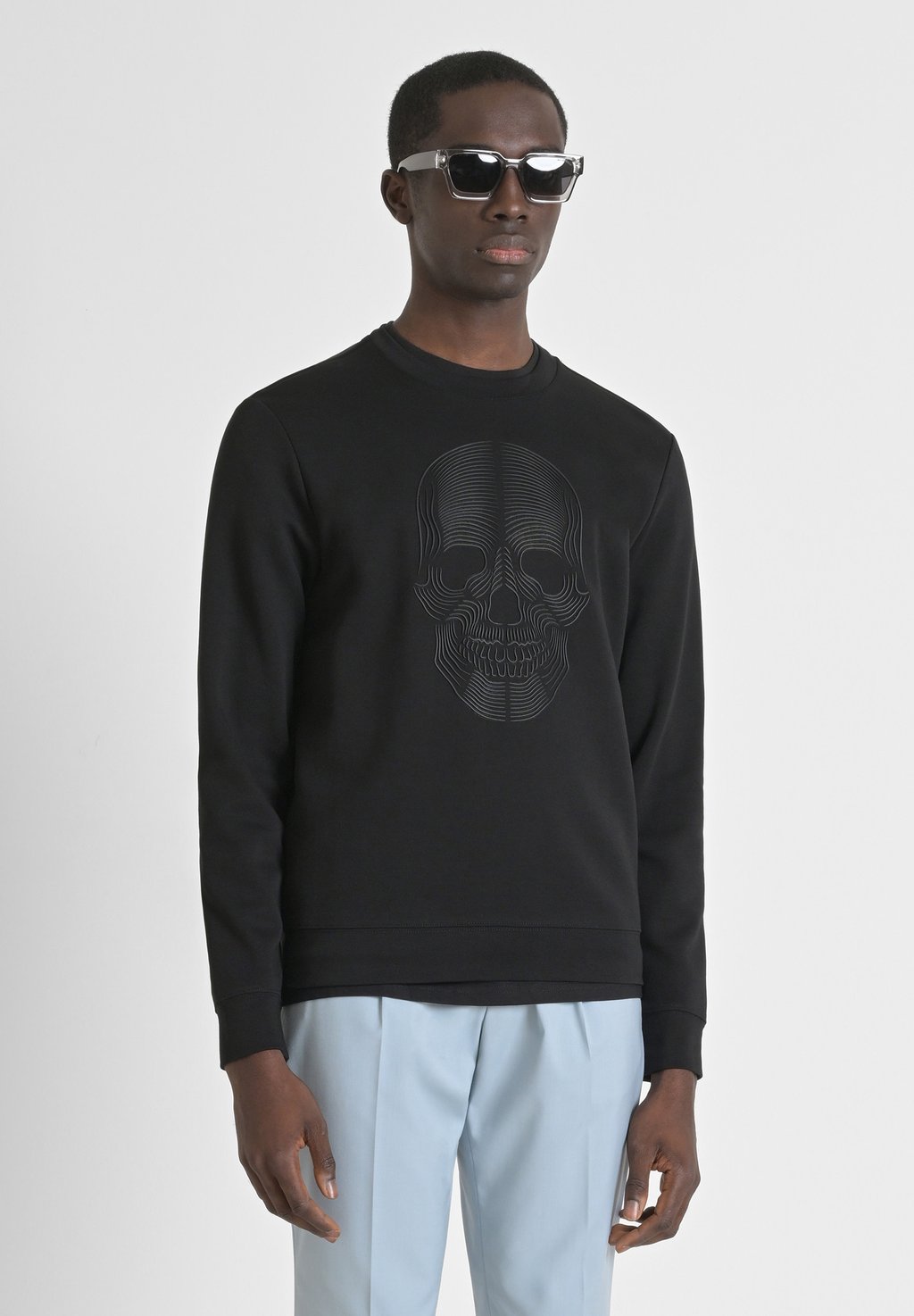 

Толстовка REGULAR FIT IN INTERLOCK INJECTION PRINT Antony Morato, черный