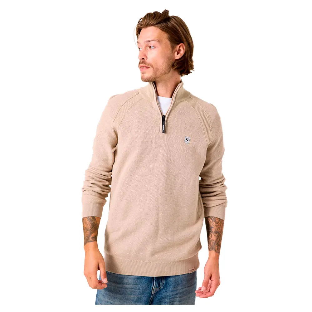 

Свитер Garcia B51043 half zip, бежевый