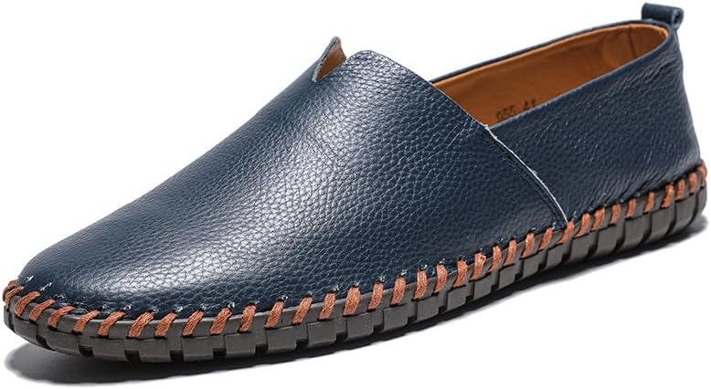 

Мокасины Jack Washington из натуральной кожи минималистичного дизайна Swzec, синий