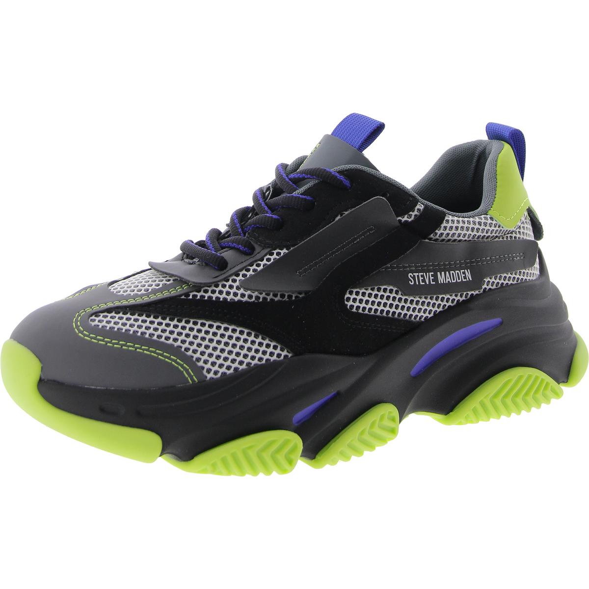 

Кроссовки для бега и тренировок Posess Mens Chunky Activewear Steve Madden, черный/зеленый