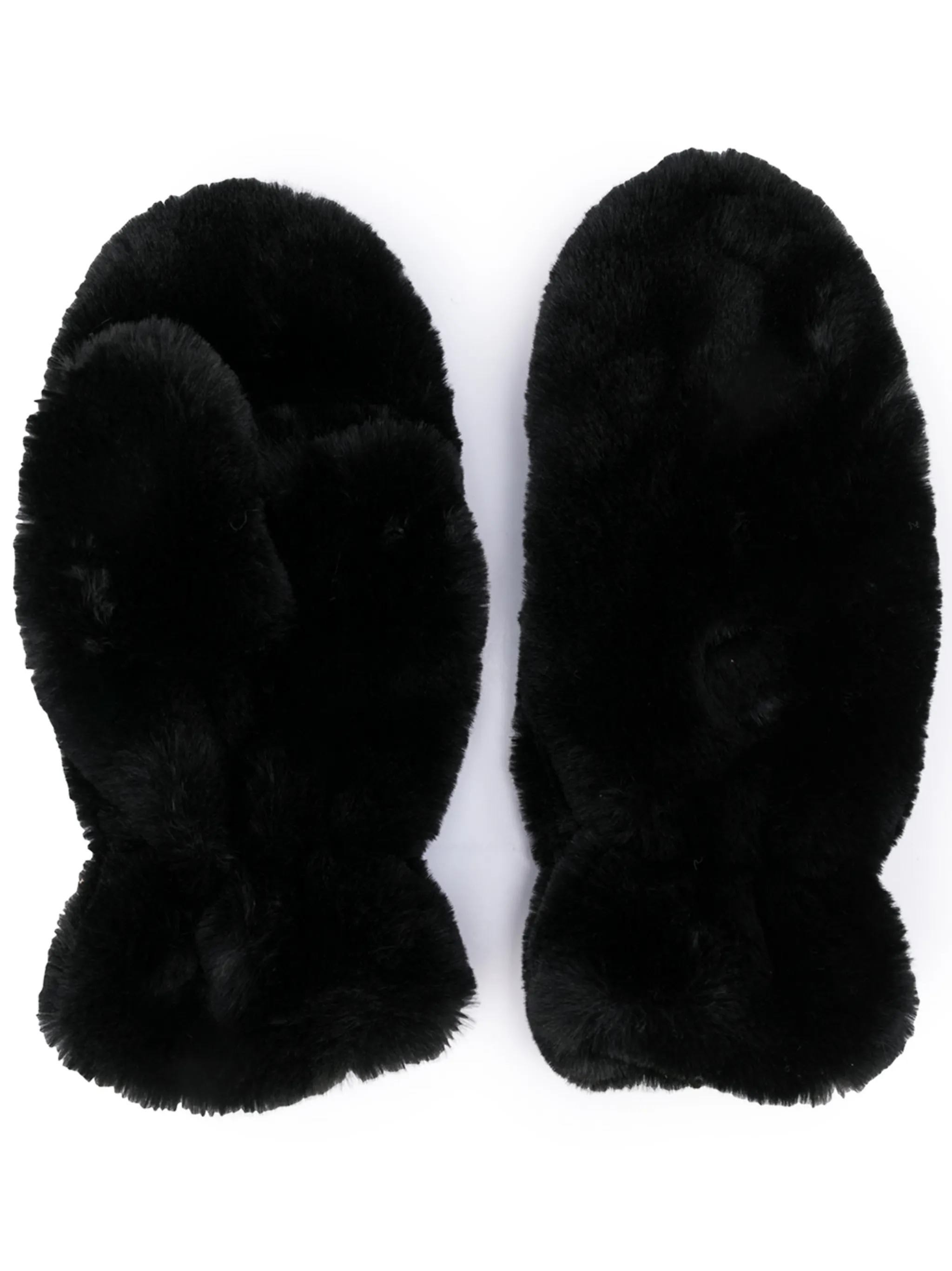 

Варежки Coco из искусственного меха Apparis, черный