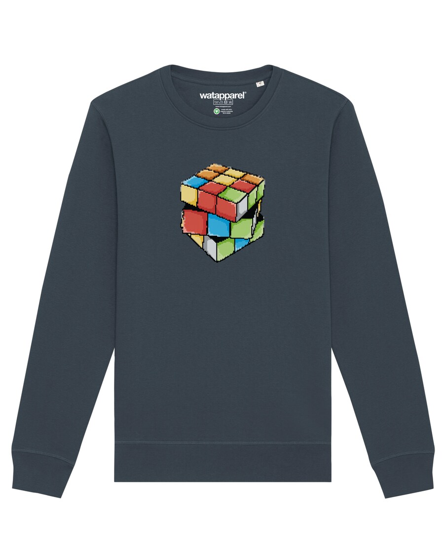 

Свитер Watapparel Sweatshirt Pixel Zauberwürfel, антрацит