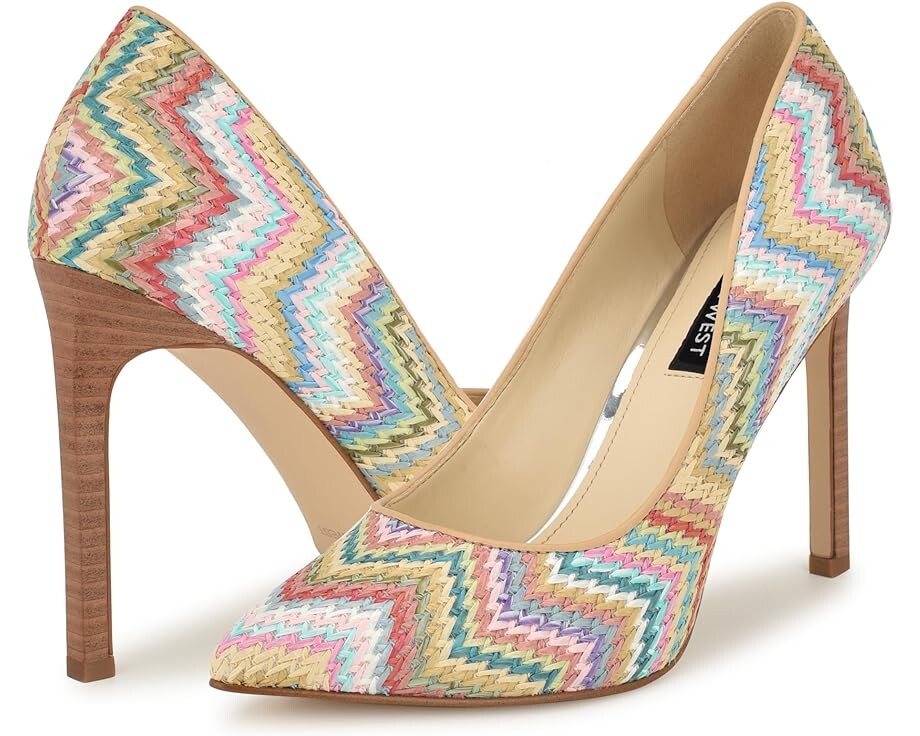 

Туфли Nine West Tatiana 2, цвет Light Blue Multi Raffia 451
