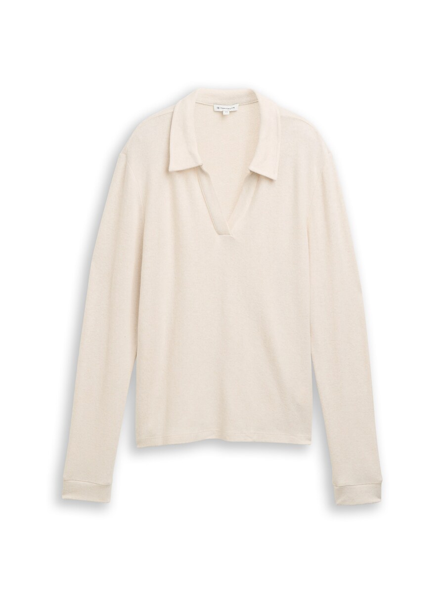 

Рубашка-поло TOM TAILOR, Ecru