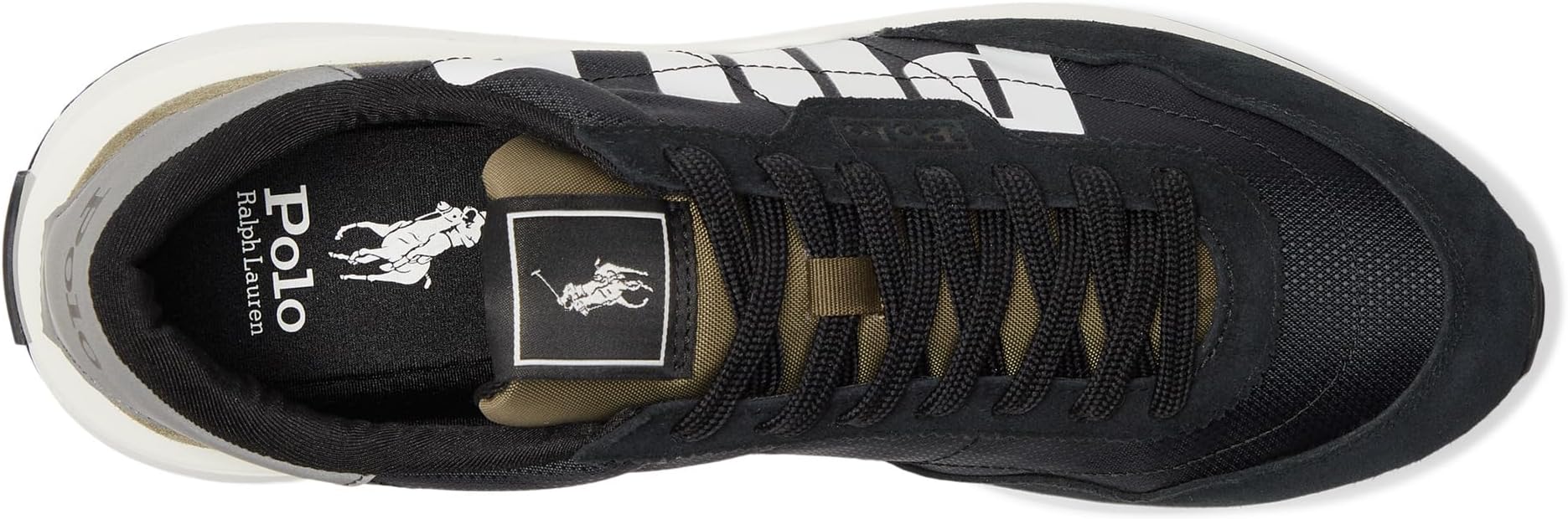Кроссовки Polo Ralph Lauren Men's Train 89 Sneaker, Black/Olive — фото 2