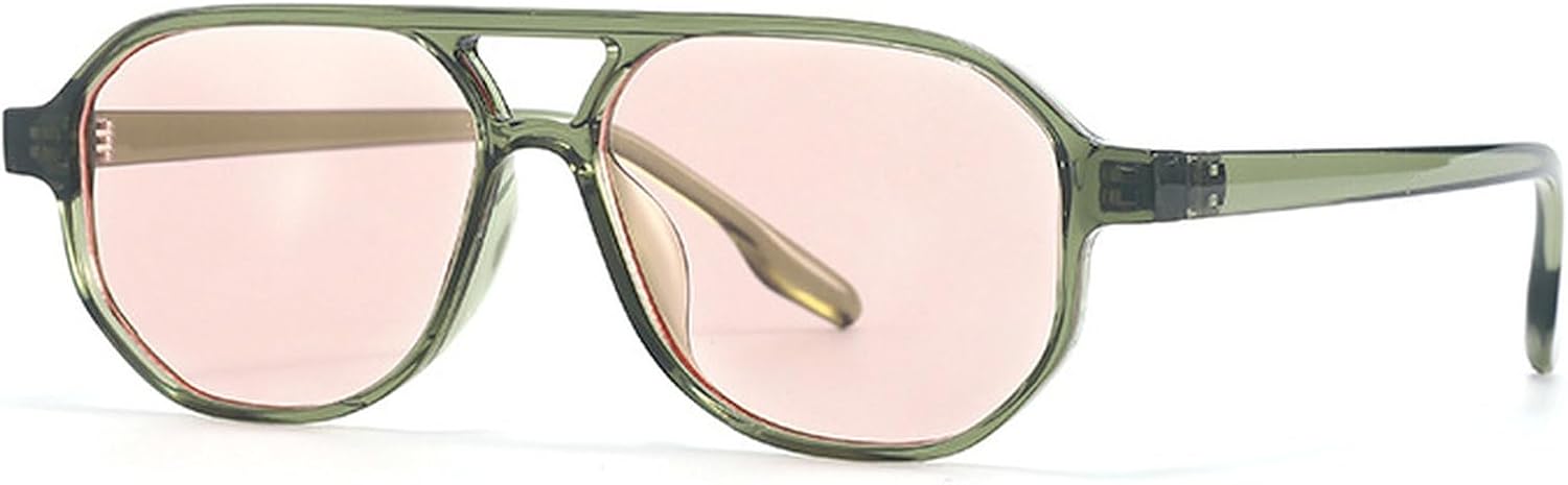 

Винтажные солнцезащитные очки-пилот с двойной перемычкой, многоугольные, для женщин и мужчин, модные градиентные, в стиле ретро 70-х, защита от ультрафиолета UV400 mincl, C3