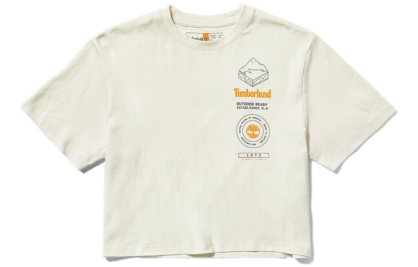 

Укороченный топ женский винтажный белый Timberland