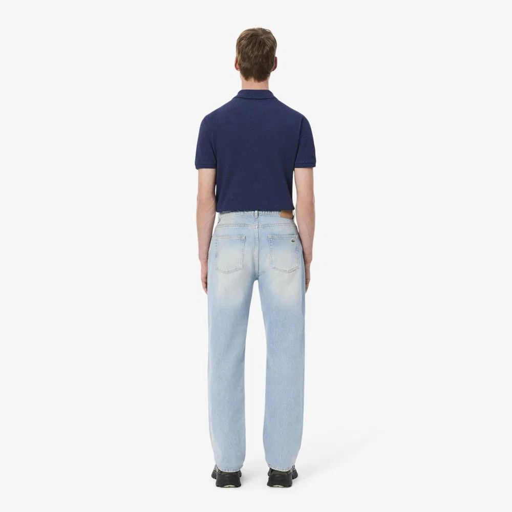 Мужские прямые джинсы hh2321-55n светло-синие от Lacoste — фото 2