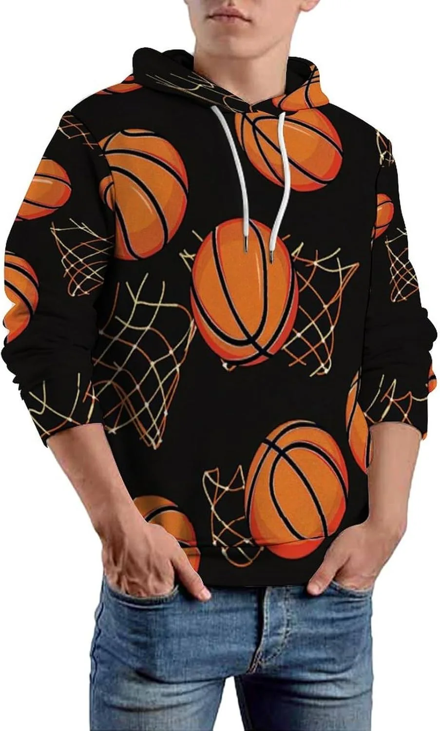 

Мужская толстовка с капюшоном в леопардовом принте PIVUWXOB