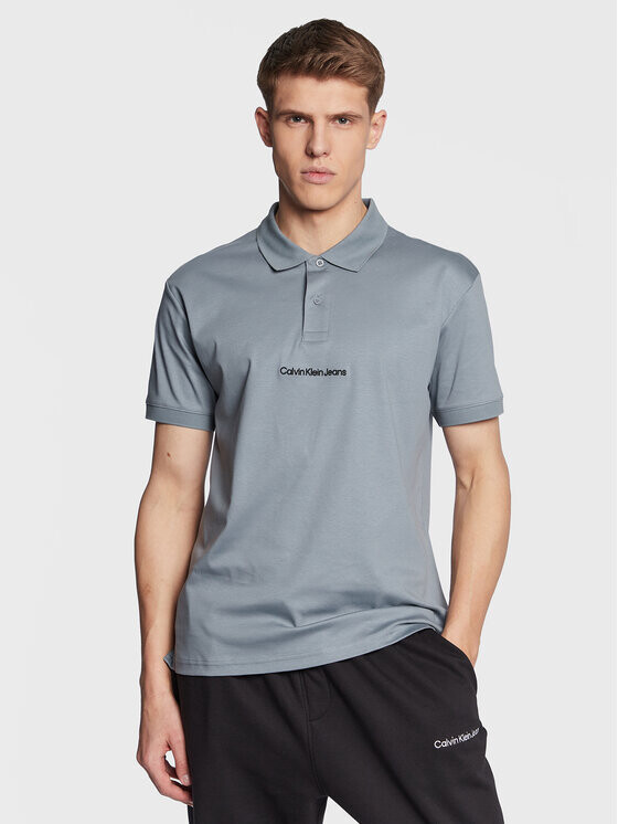 

Рубашка поло стандартного кроя Calvin Klein, серый