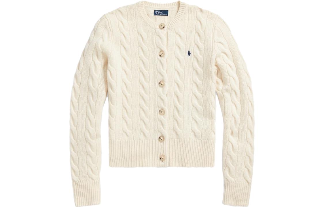 Кардиган с воротником поло и резинкой Polo Ralph Lauren, черный — фото 3