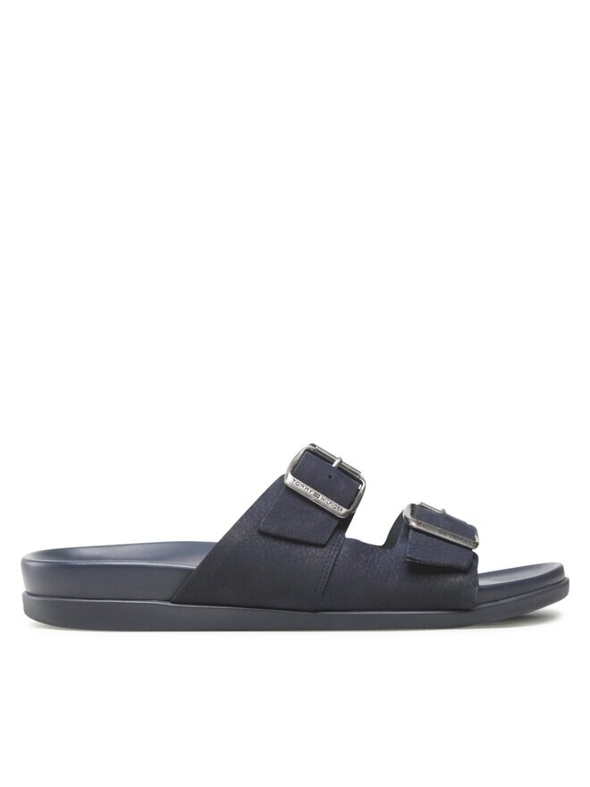 

Мюли Tommy Hilfiger Hilfiger Nubuck Buckles Sandal FM0FM04459, темно-синий