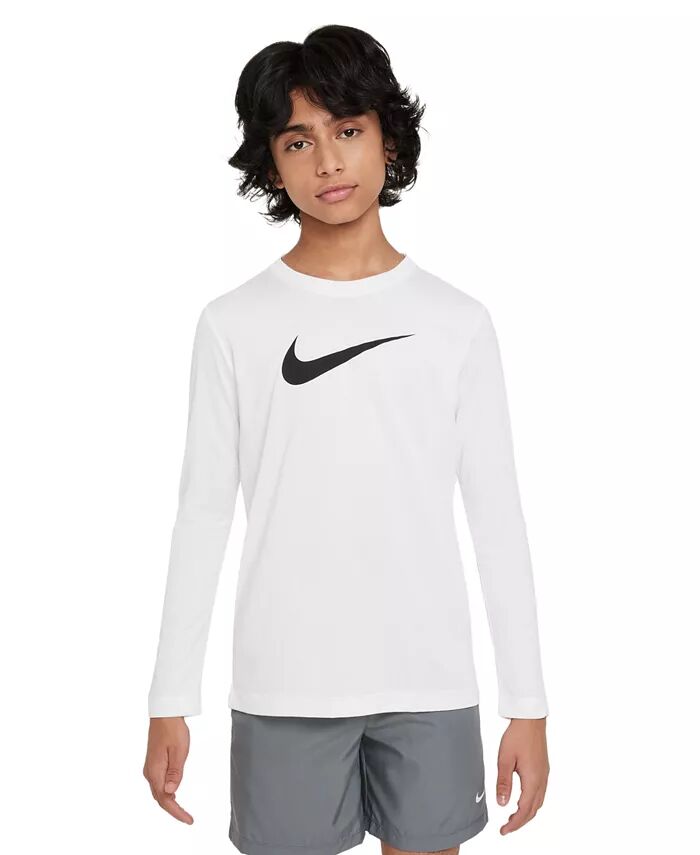 

Футболка Big Kids Legend Dri-FIT с длинным рукавом Nike, белый