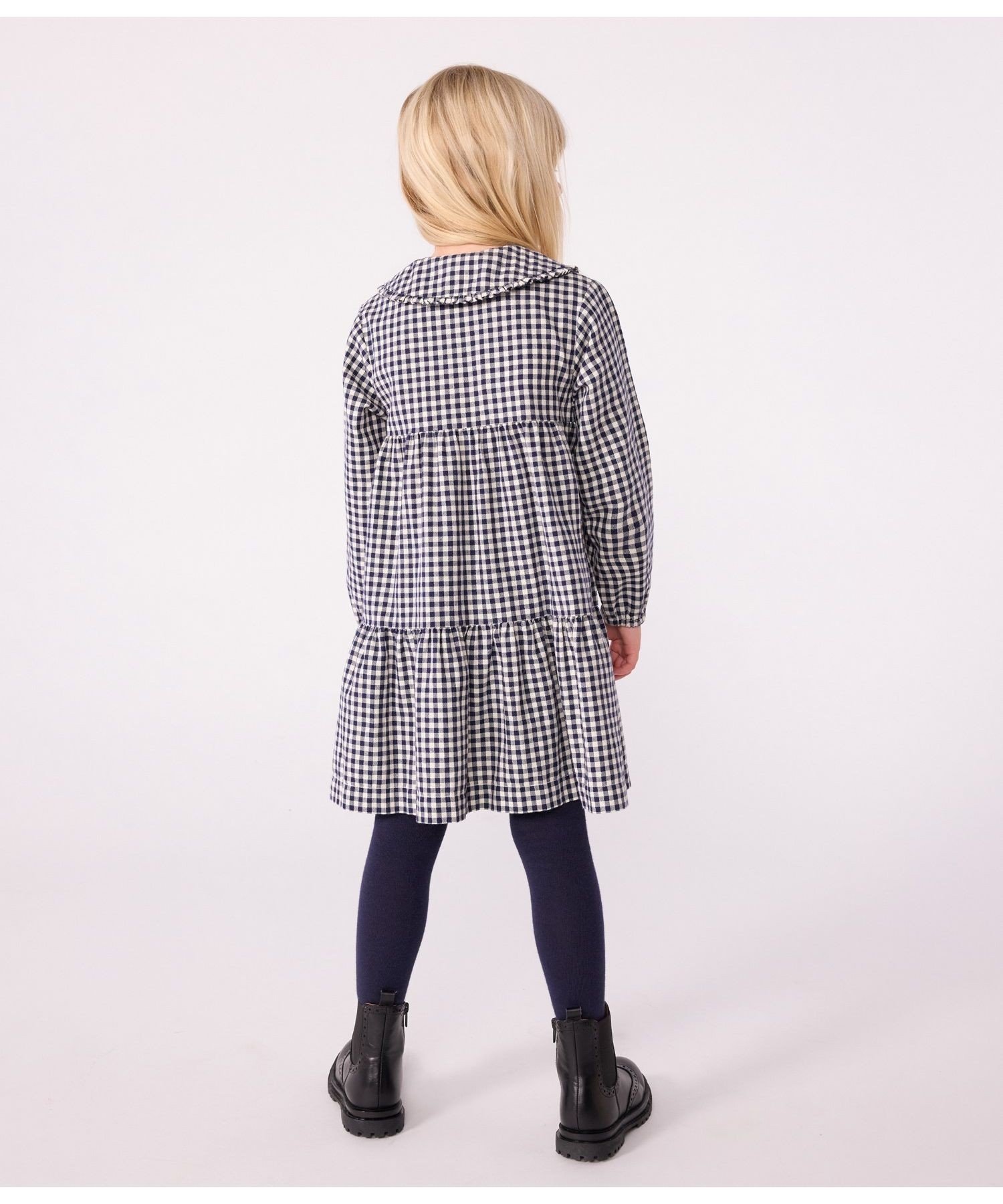 Платье один кусочек Petit Bateau, Blue/Off-white