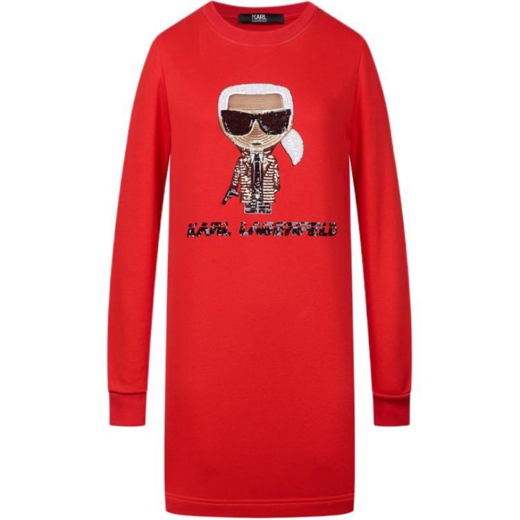 

Karl Lagerfeld платье с длинными рукавами женское KARL LAGERFELD / Karl Lagerfeld Jeans, красный