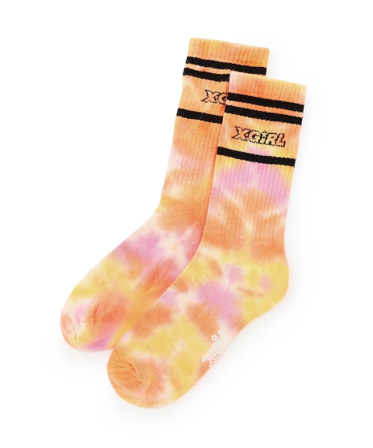 Носки Logo Line Tie-Dye Crew Rib Socks
