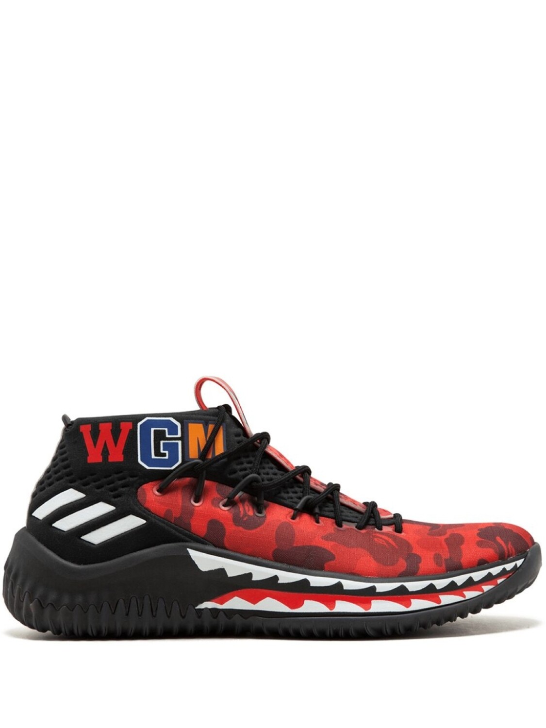 

adidas кроссовки DAME 4 Bape, красный, Черный, adidas кроссовки DAME 4 Bape, красный