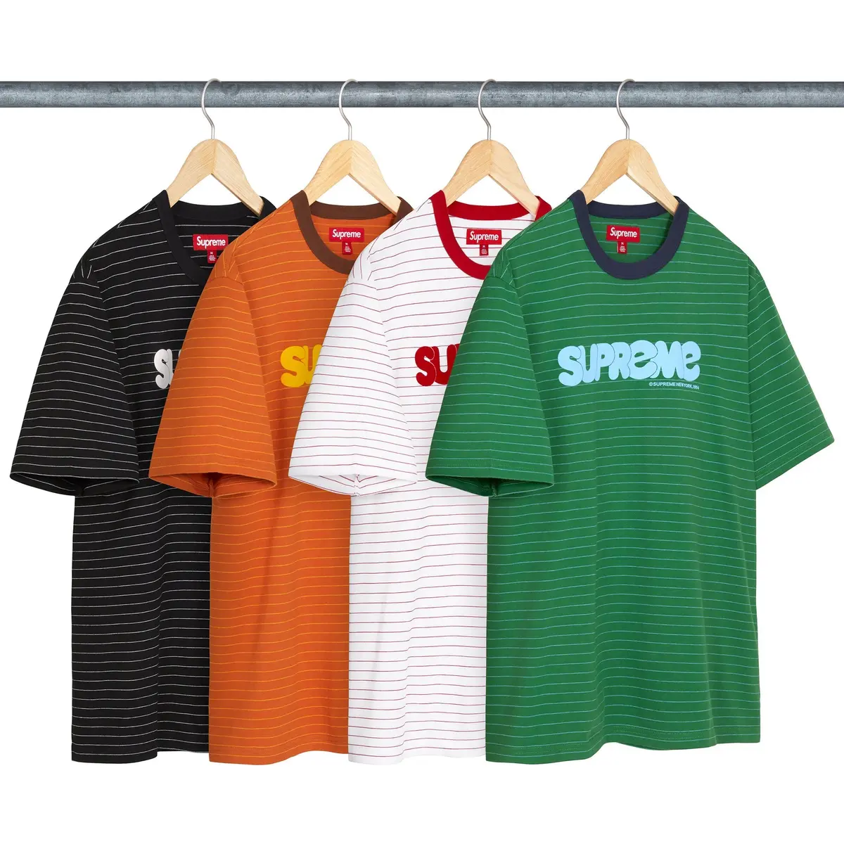 Футболка SS25 WEEK19 Bubble S/S Top Unisex Supreme, черный — фото 4