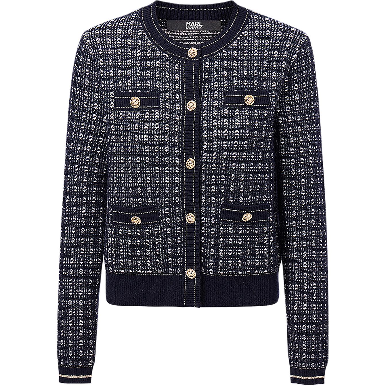 

KARL LAGERFELD / Karl Lagerfeld Jeans Куртка KARL LAGERFELD FW25 женская, Navy Blue