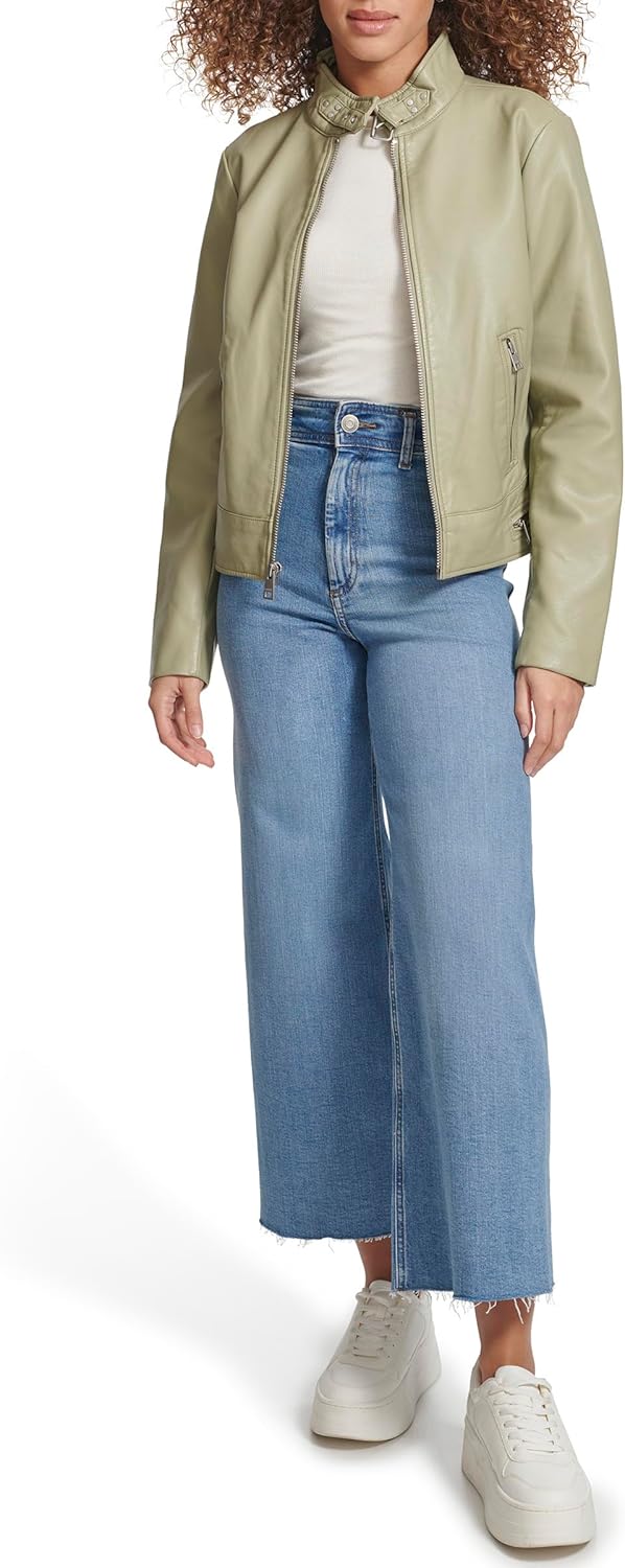 

Женская куртка Levi's мотоциклетная из искусственной кожи, зеленый