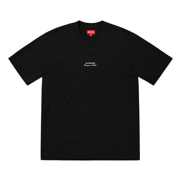 

Футболка ss19 qualite tee short sleeve black Supreme, черный