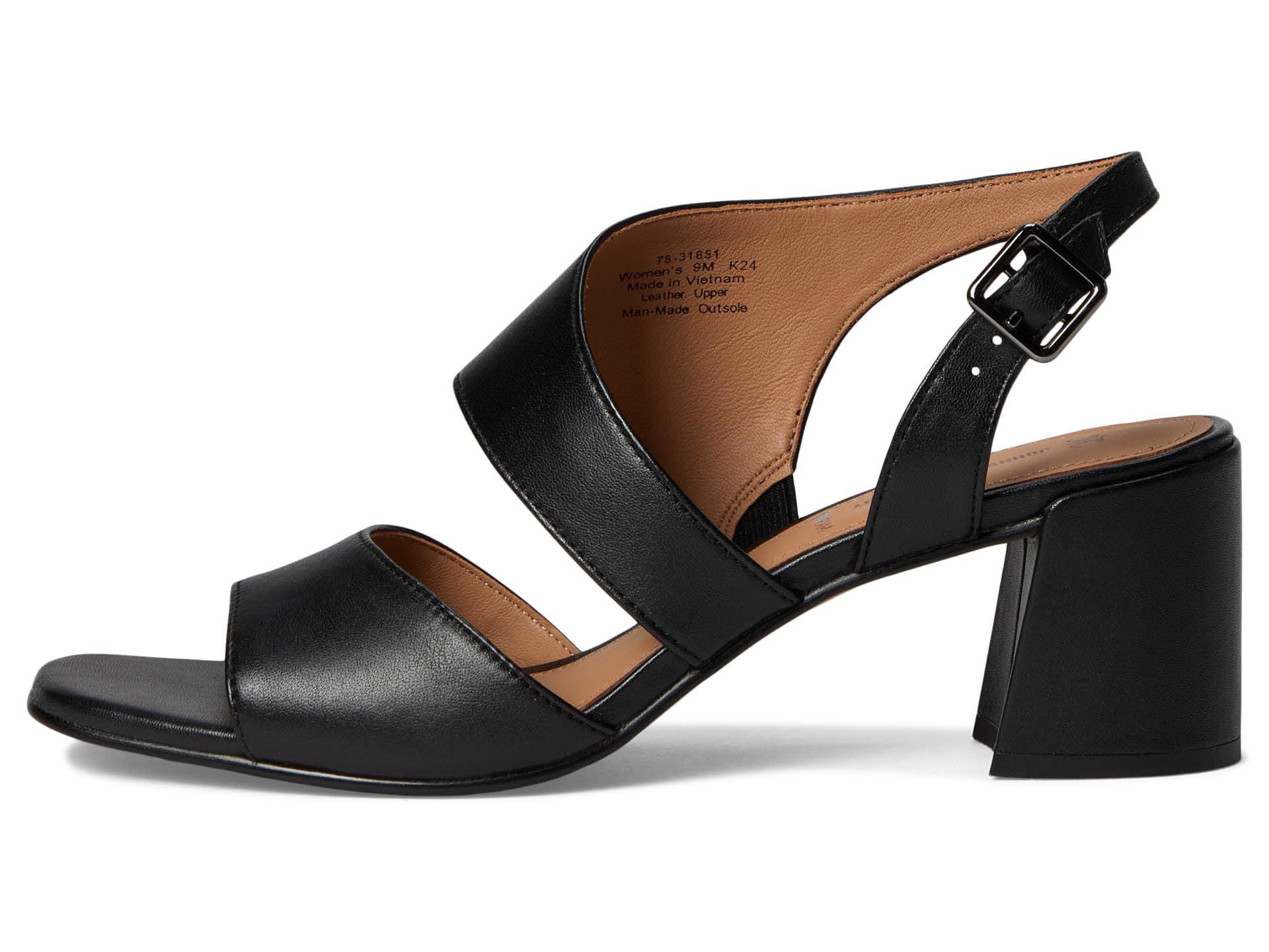 Сандалии Johnston & Murphy Everly Asymmetrical Sandal, черный — фото 4
