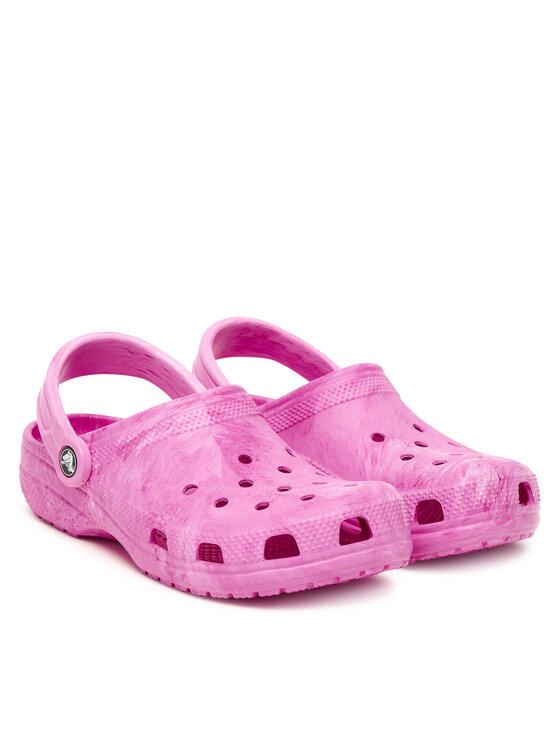 Шлепанцы Kids' Classic Watercolor Marbled Clog 211602 Crocs, розовый — фото 2