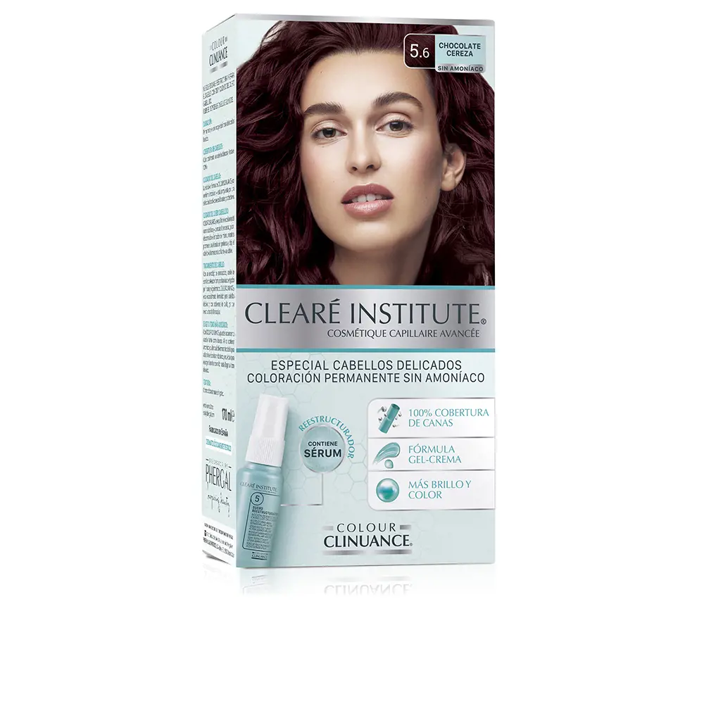 

Краска для волос Colour clinuance cabellos delicados Clearé Institute, цвет 5.6-chocolate cereza, 1 шт.