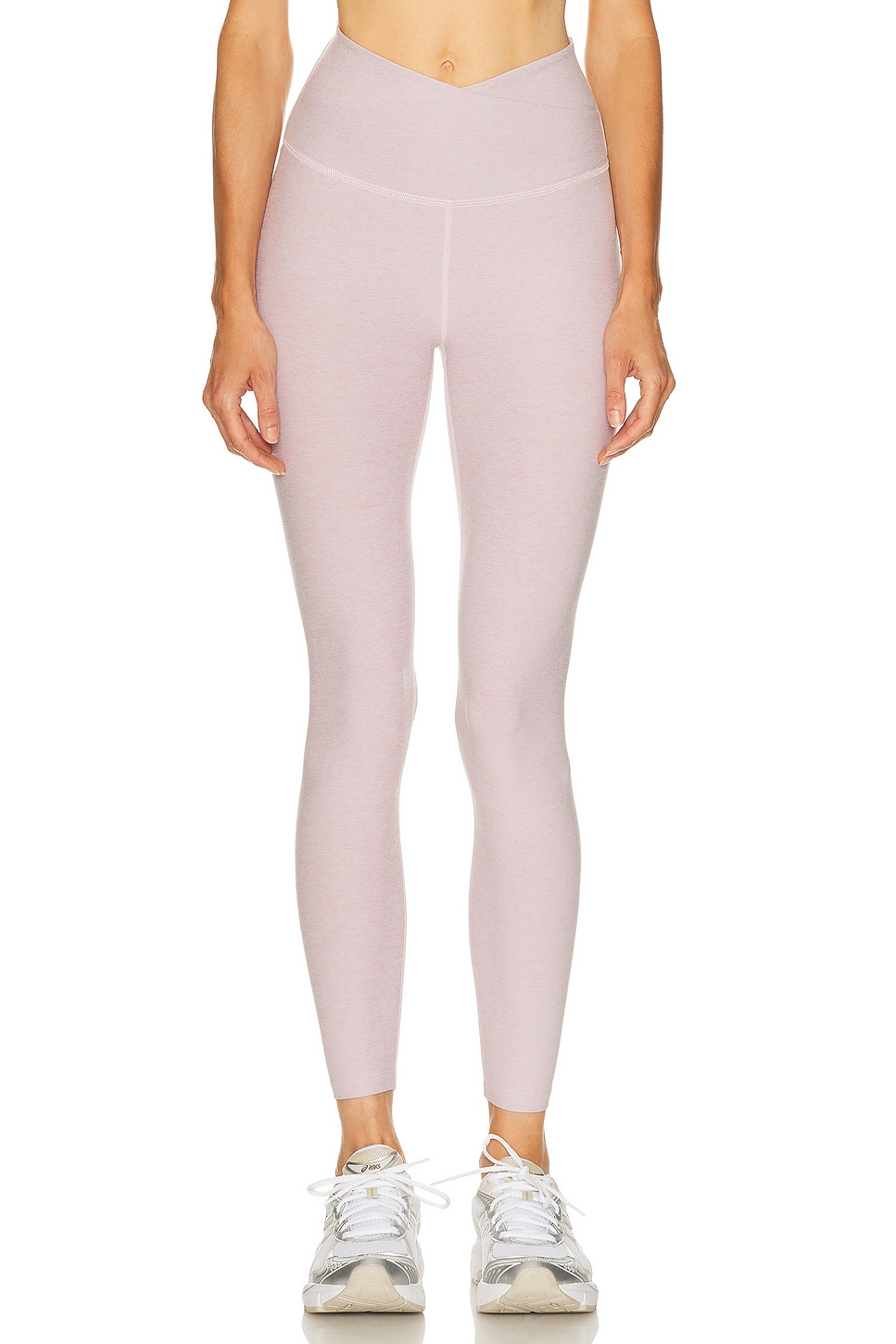 

Spacedye At Your Leisure Высокие Миди-Леггинсы Beyond Yoga, Blush Blooms Heather