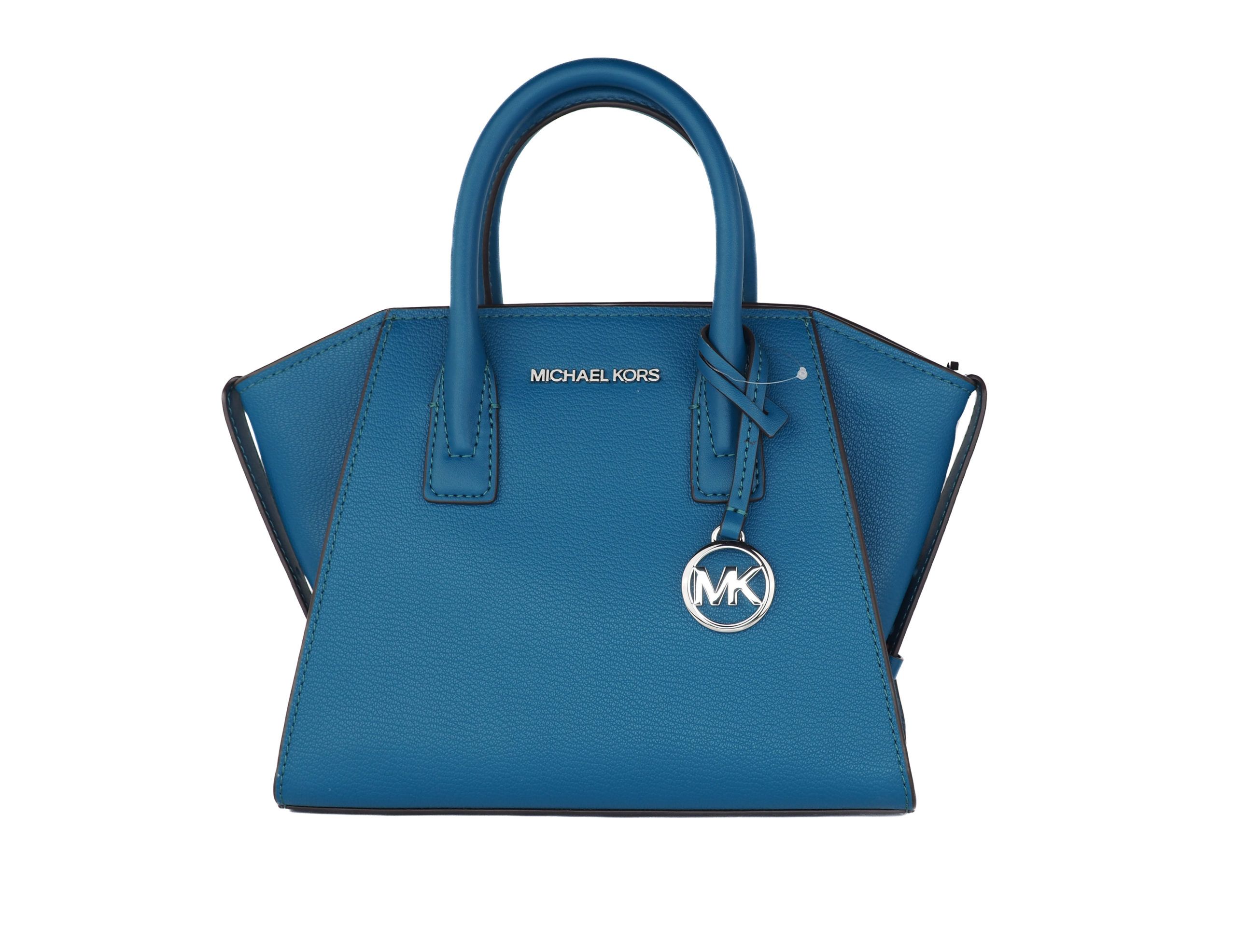 

Сумка-саквояж Avril Small Pebble Leather Top Zip-Satchel Crossbody (Lagoon Solid) Michael Kors