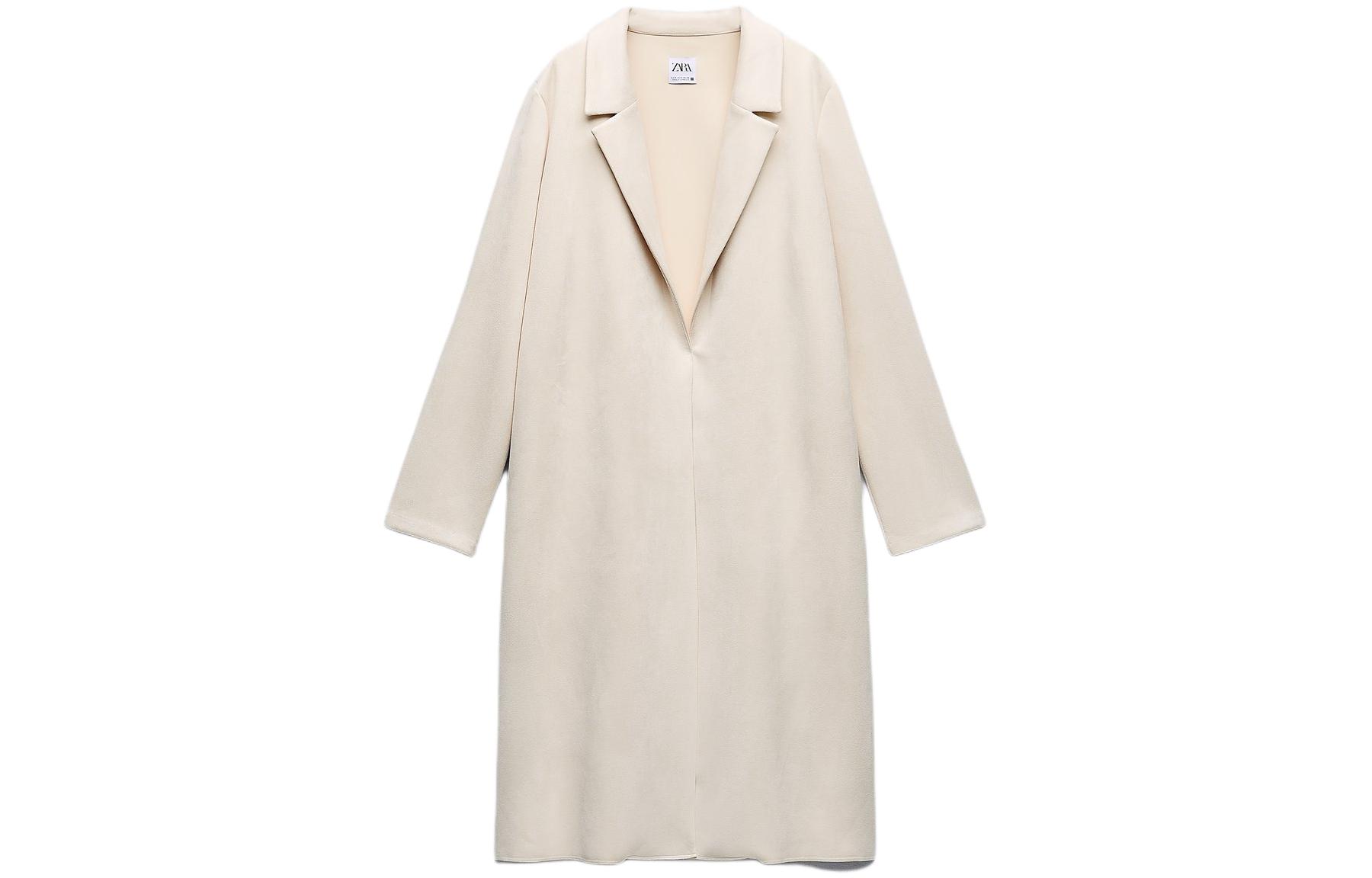

Пальто женское цвета экрю ZARA, Ecru, Белый, Пальто женское цвета экрю ZARA, Ecru