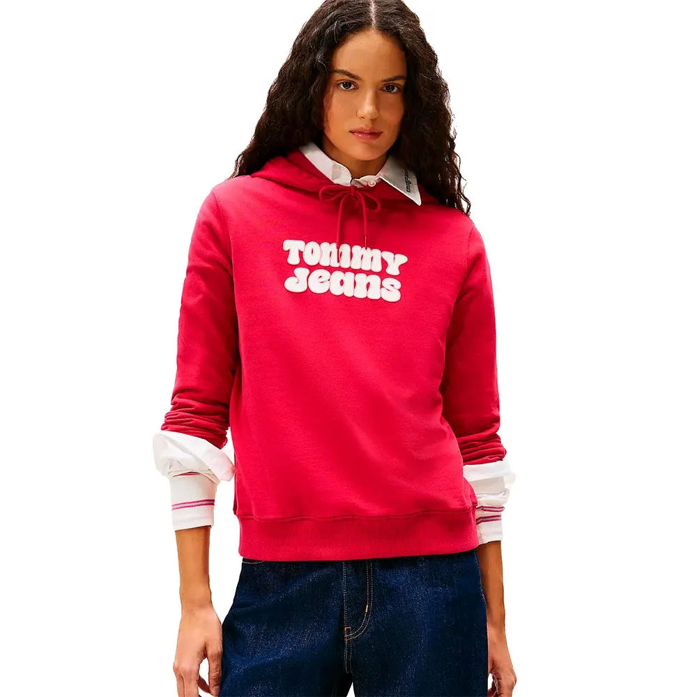 

Худи Tommy Jeans Ess Logo 2 Regular Fit, красный