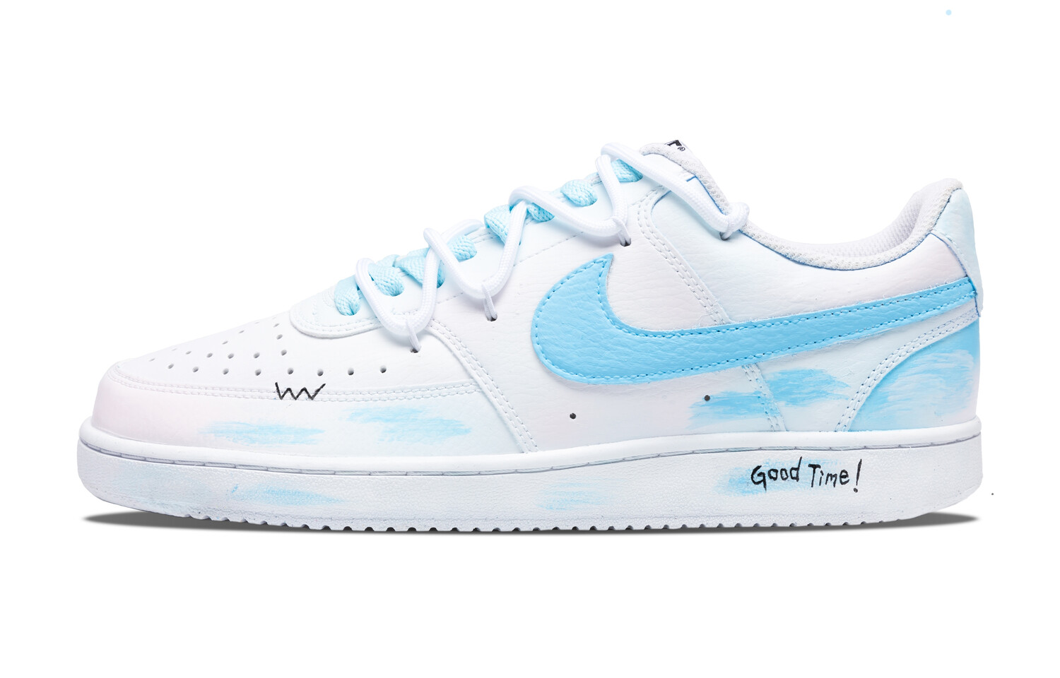 

Кроссовки Nike Court Vision 1 Skateboarding Shoes Men Low-top Light Blue, голубой, Синий, Кроссовки Nike Court Vision 1 Skateboarding Shoes Men Low-top Light Blue, голубой