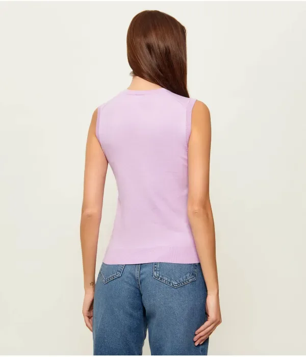 Топ slim fit Polo Ralph Lauren, фиолетовый — фото 3