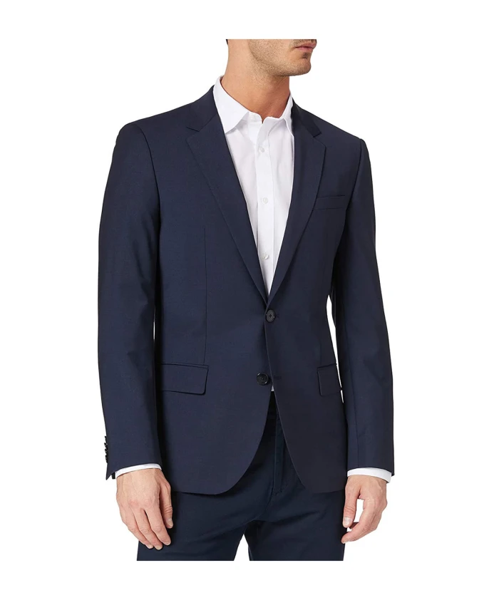 

Классическая синяя куртка на пуговицах Hugo, синий