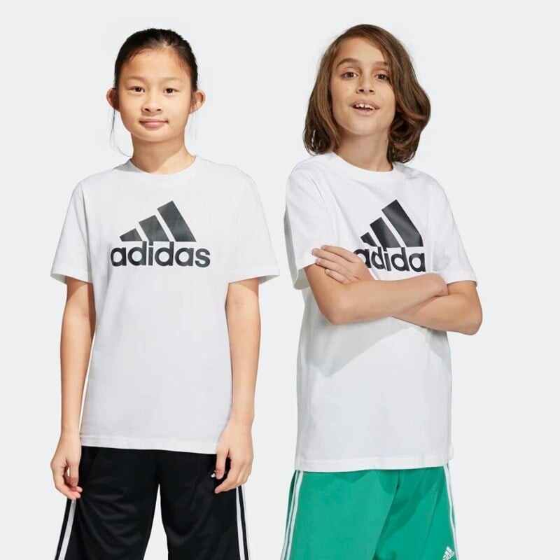 

Детская футболка Essentials с большим логотипом Adidas, черный