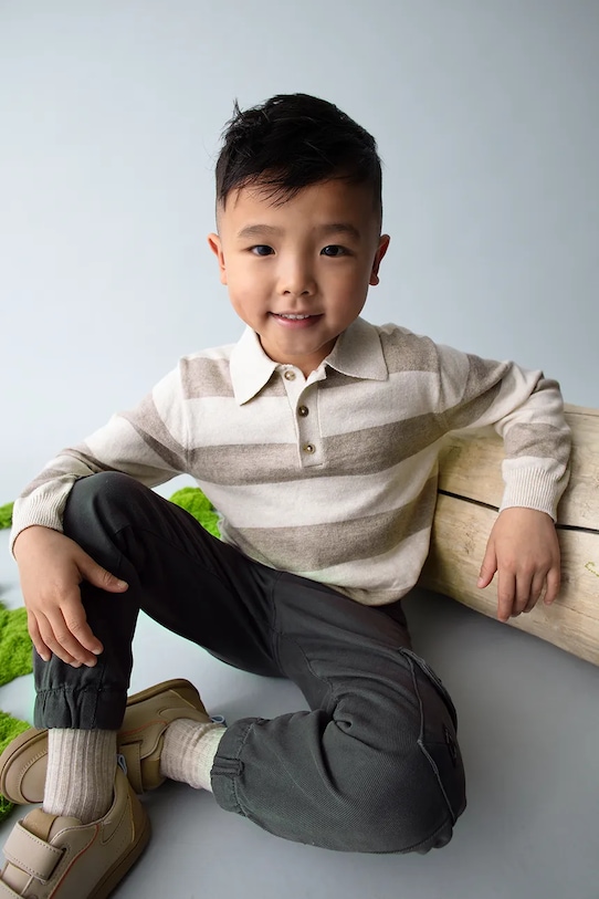 

Детский свитер из смесовой шерсти Mayoral, коричневый