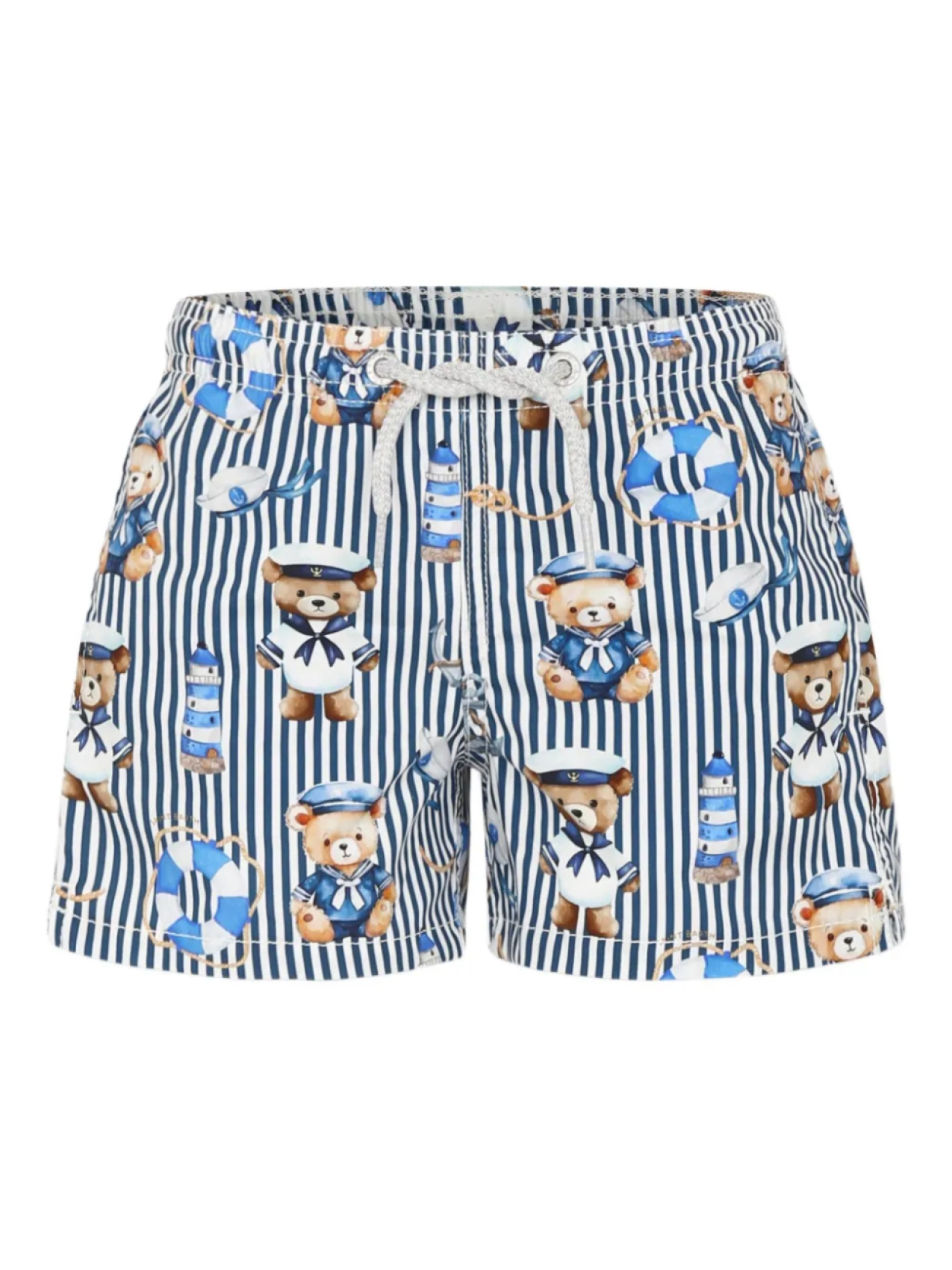 

MC2 Saint Barth Kids шорты для плавания с принтом Тедди, синий