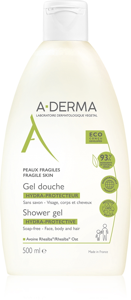 

Ультрамягкий гель для душа Hydra-Protective для всей семьи A-Derma, 500 мл