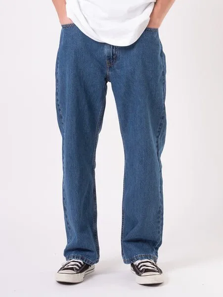 565(TM)'97 Свободные прямые джинсы, цвет индиго (средний) Levi's, Medium Indigo - Worn In