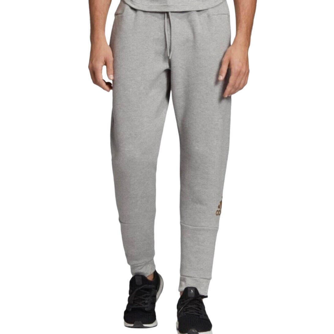 Спортивные брюки мужские Medium Gray Heather/Matte High Polish Finish Adidas, серый/мультиколор — фото 4