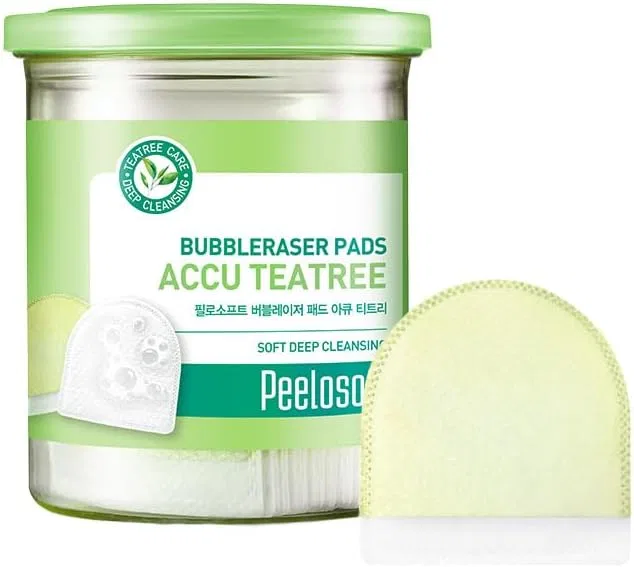 Скраб для лица Makeheal Bubble Eraser Pad с чайным деревом, 20 шт