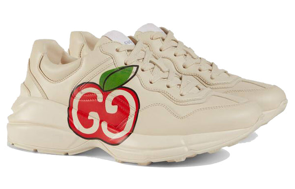 Кроссовки rhyton 'gg apple - ivory' Gucci, бежевый — фото 2
