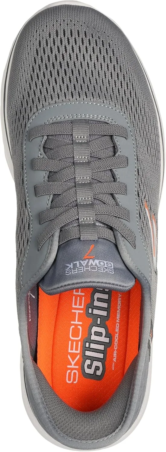 Мужские кроссовки Skechers Go Walk 7-Free Hand 2, оранжевый — фото 3
