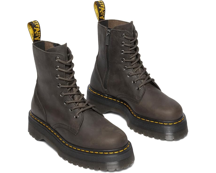 

Ботинки Unisex Dr. Martens Jadon Leather Lace-Up Boots, цвет Charcoal Grey