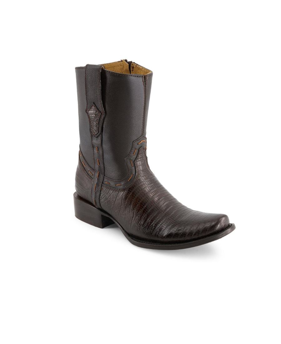 

Мужские кожаные ковбойские сапоги с квадратным носком Forastero, Brown