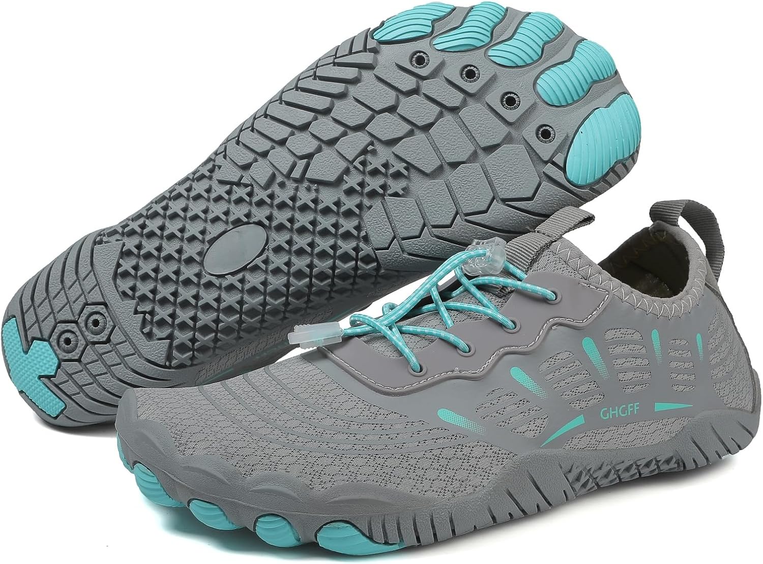

Кроссовки Hike Barefoot для женщин и мужчин, дышащие, с регулируемыми шнурками, нескользящие, спортивная обувь для тренировок, фитнеса, занятий на открытом воздухе и в помещении, для лодок, рыбалки, дайвинга и серфинга Ayziemezm, светло-серый